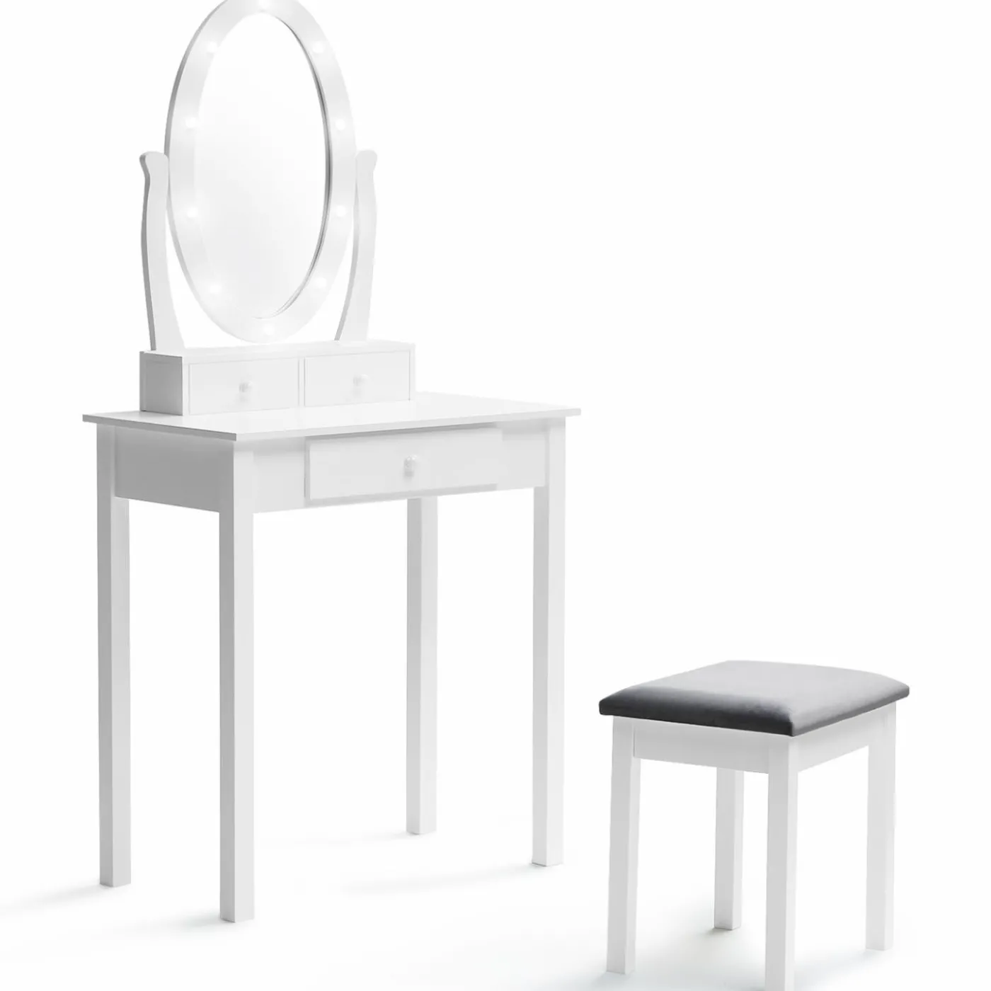Coiffeuse miroir led