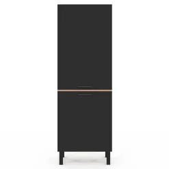 Colonne de cuisine hêtre et noir