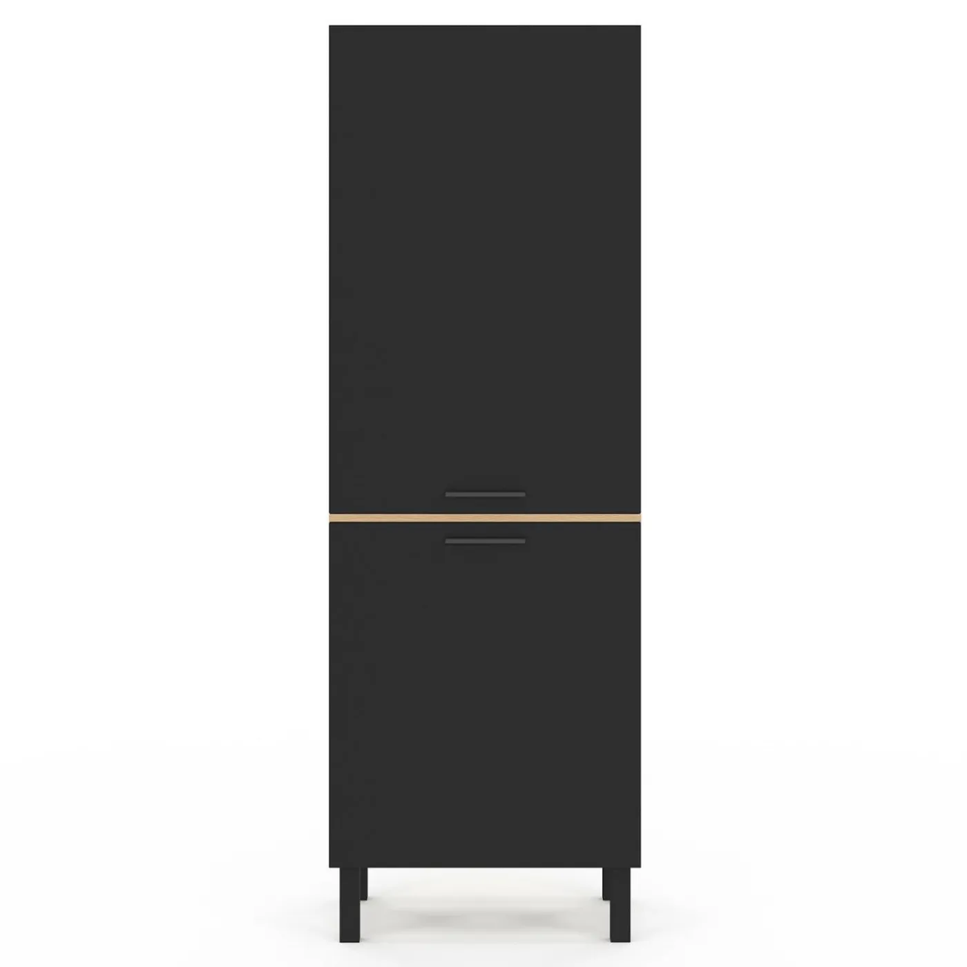 Colonne de cuisine hêtre et noir