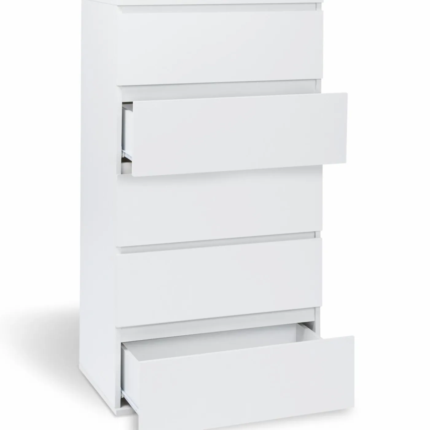 Commode 5 tiroirs blanche
