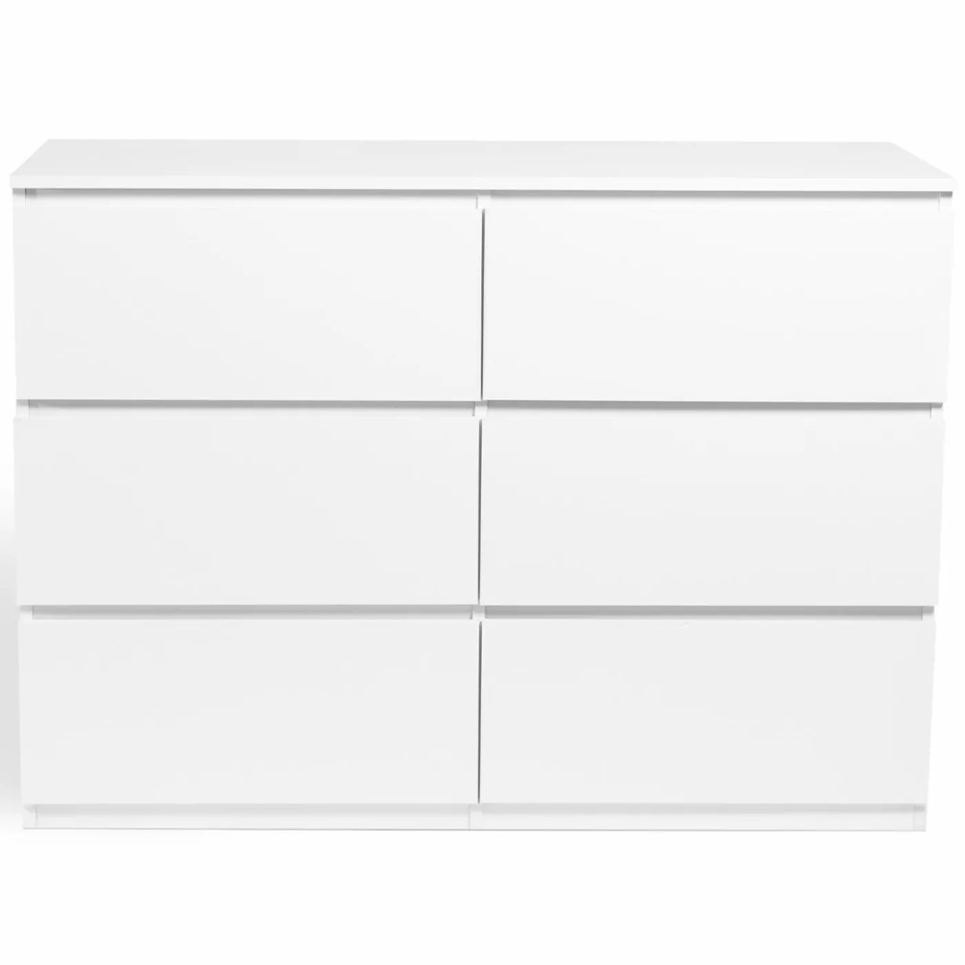 Commode 6 tiroirs blanche
