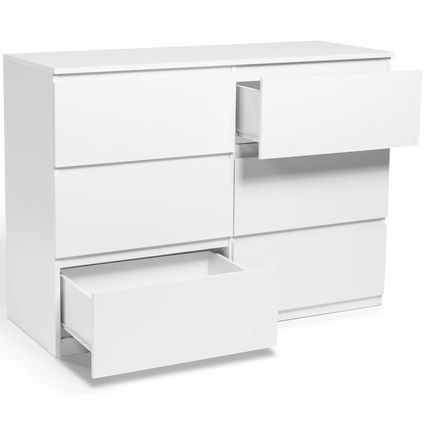 Commode 6 tiroirs blanche