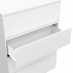 Commode en bois blanc avec 4 tiroirs 75 cm