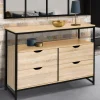 Commode industrielle 4 tiroirs et étagère