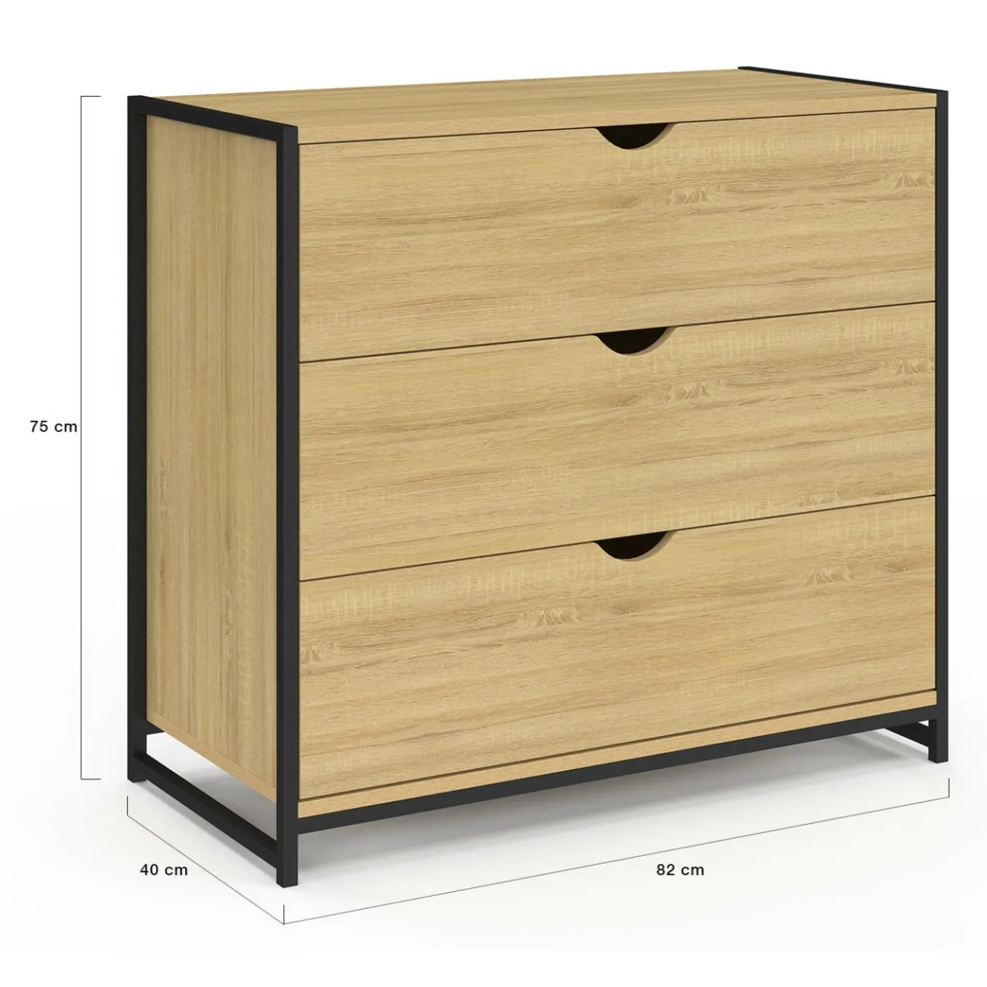 Commode industrielle 3 tiroirs