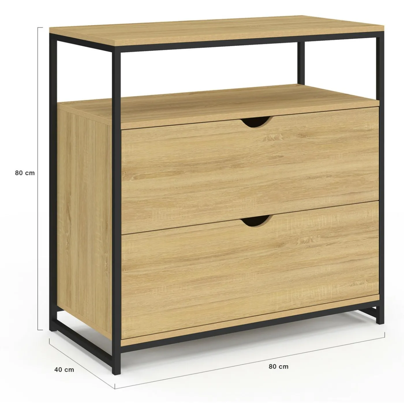 Commode industrielle 2 tiroirs