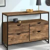 Commode industrielle 4 tiroirs avec étagère