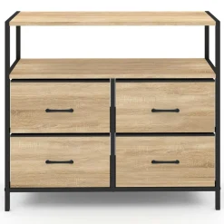 Commode industrielle 4 tiroirs en tissu