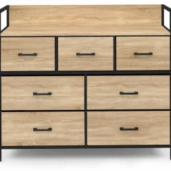 Commode industrielle avec 7 tiroirs en tissu