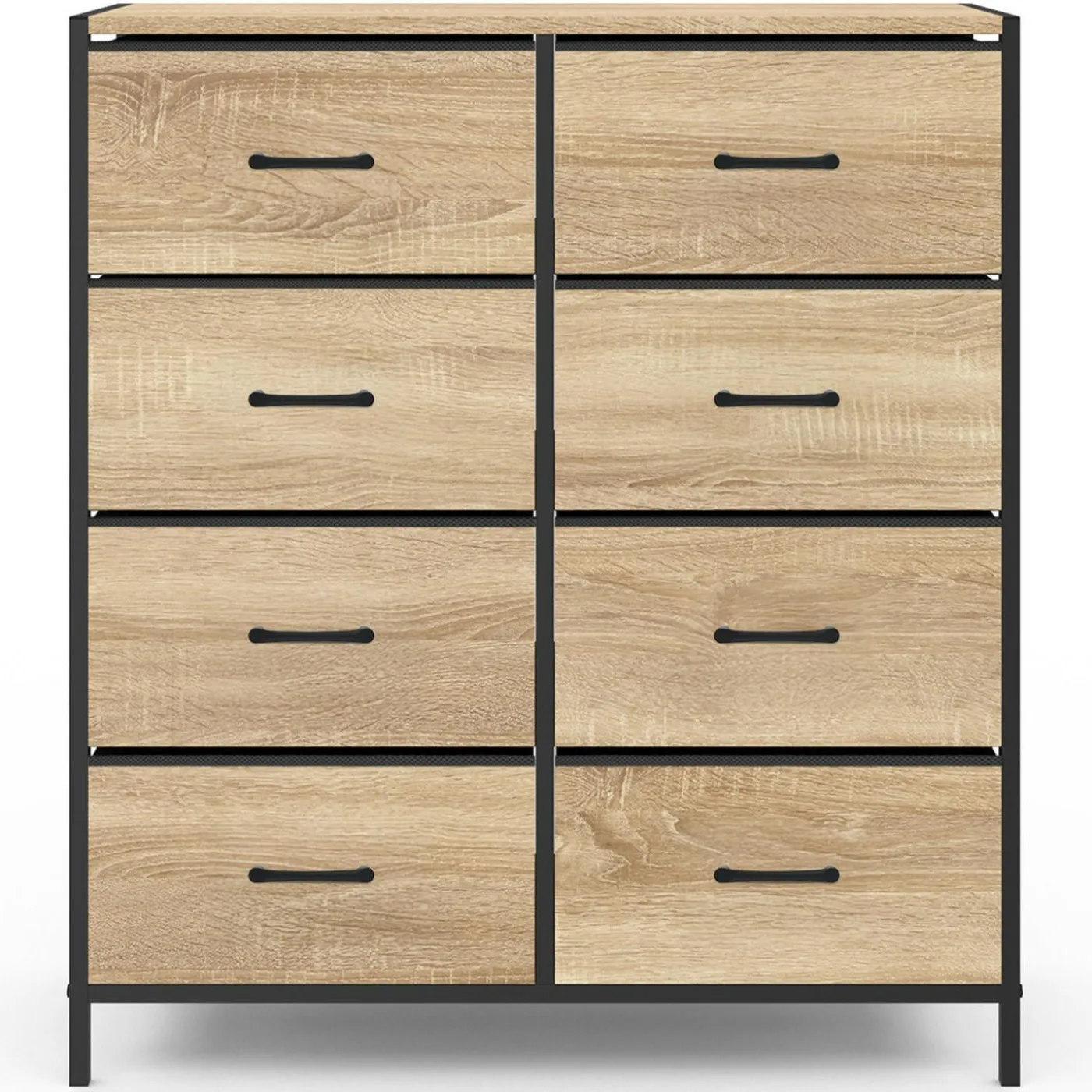 Commode industrielle avec 8 tiroirs en tissu