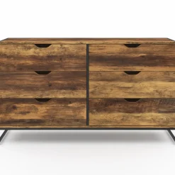 Commode XXL design industriel avec 6 tiroirs