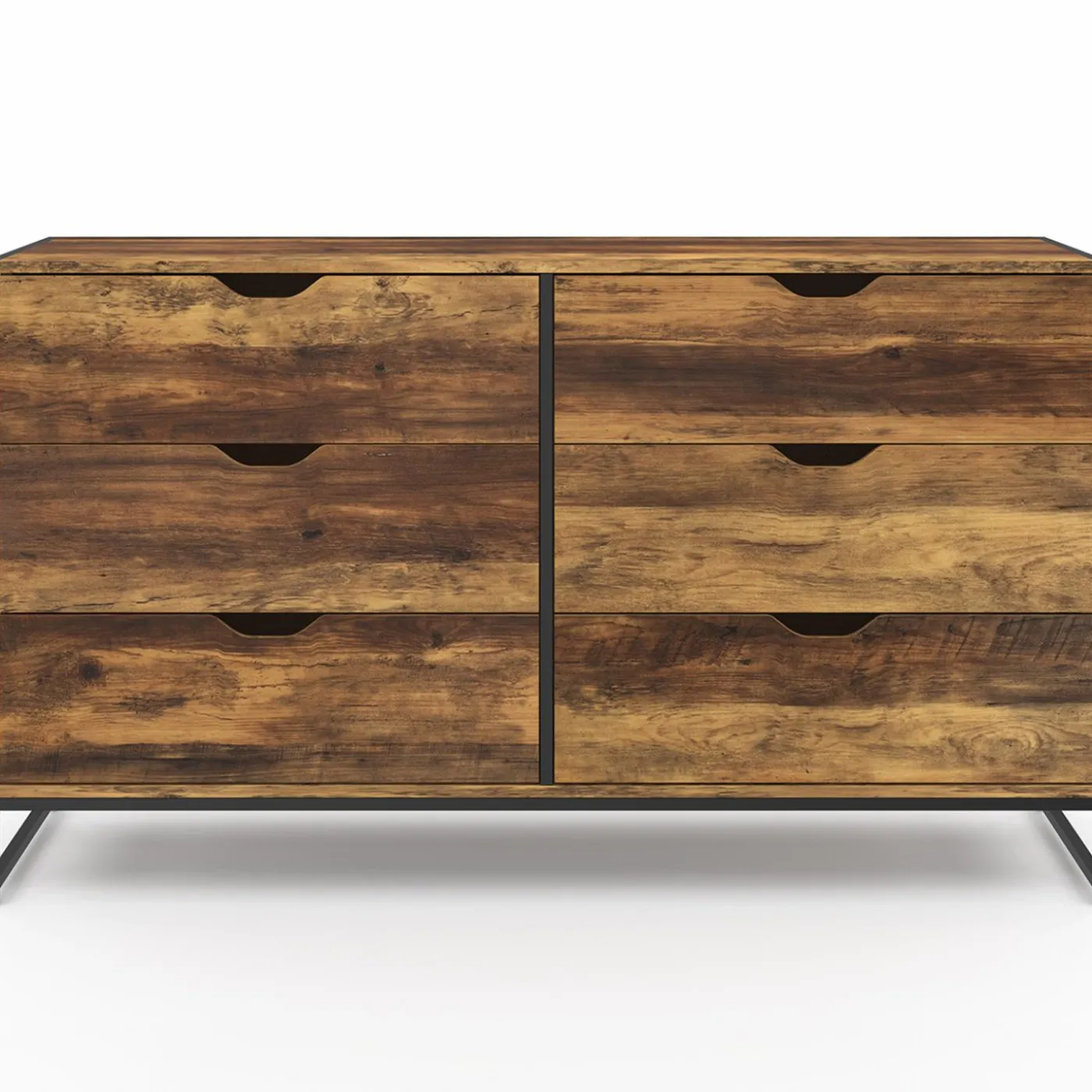 Commode XXL design industriel avec 6 tiroirs