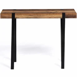 Console bois foncé pied épingle