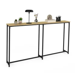 Console bout de canapé table d'appoint design industriel