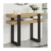 Console double bois et noir