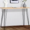 Console vintage bois pieds épingle