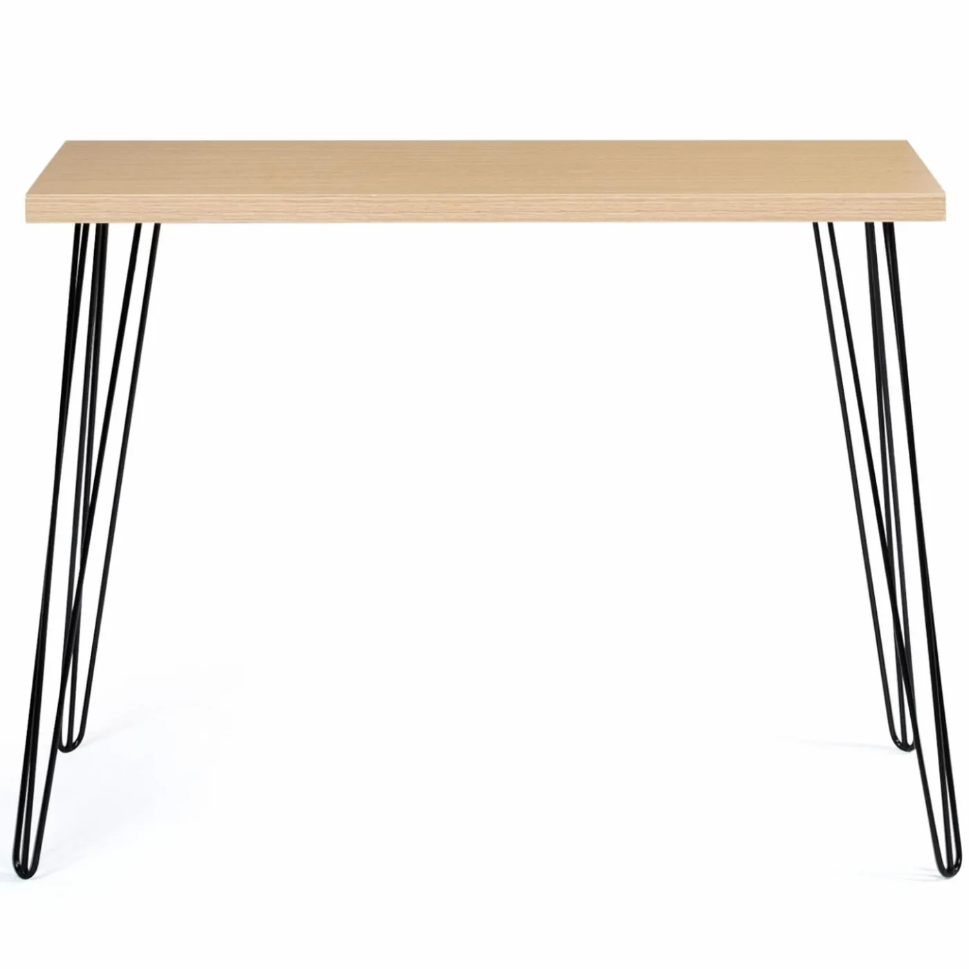 Console vintage bois pieds épingle