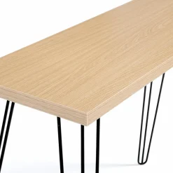 Console vintage bois pieds épingle
