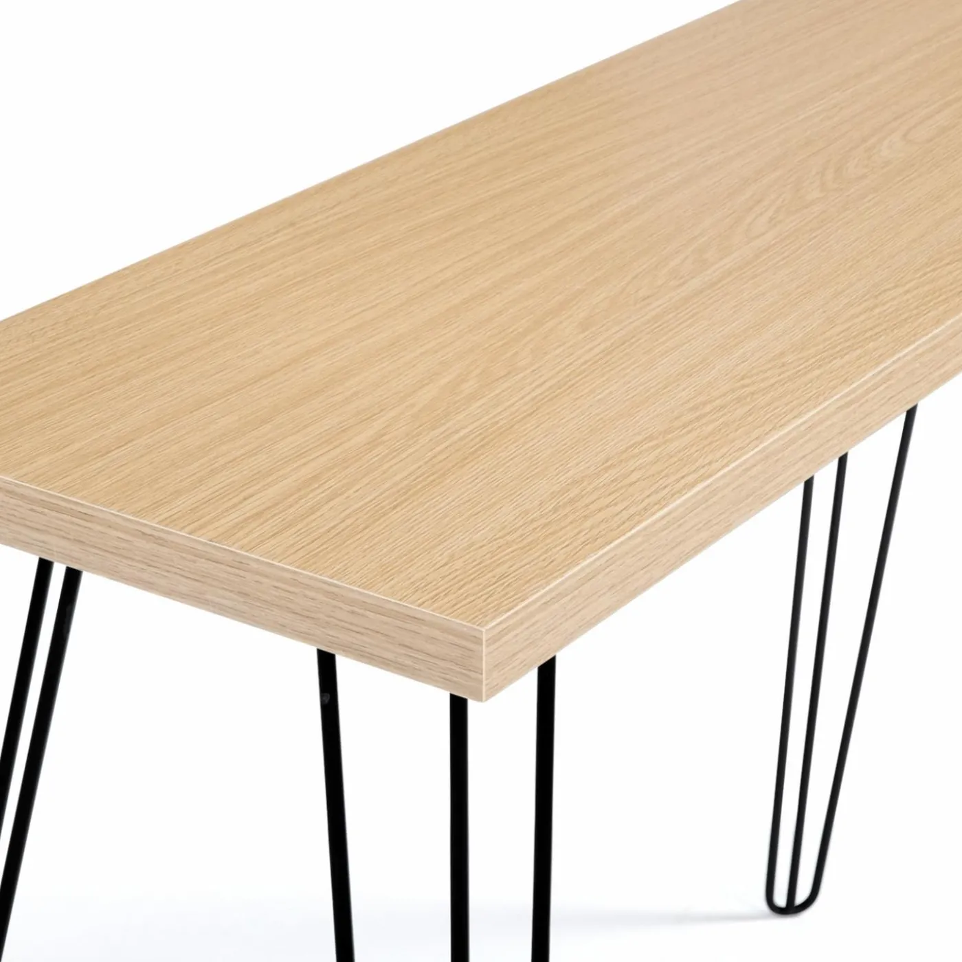 Console vintage bois pieds épingle