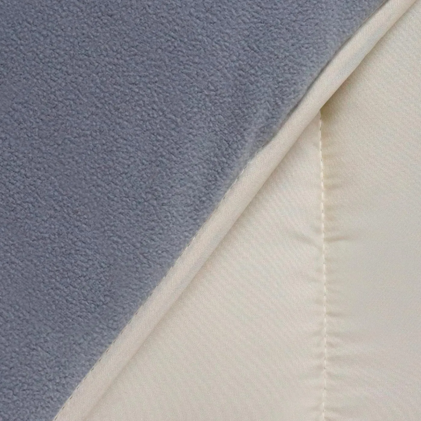 Couette bicolore 220x240 gris et crème
