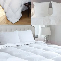 Couette 240x260 + 2 oreillers en plume d'oie