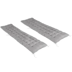 Coussin bain de soleil transat gris 180 cm