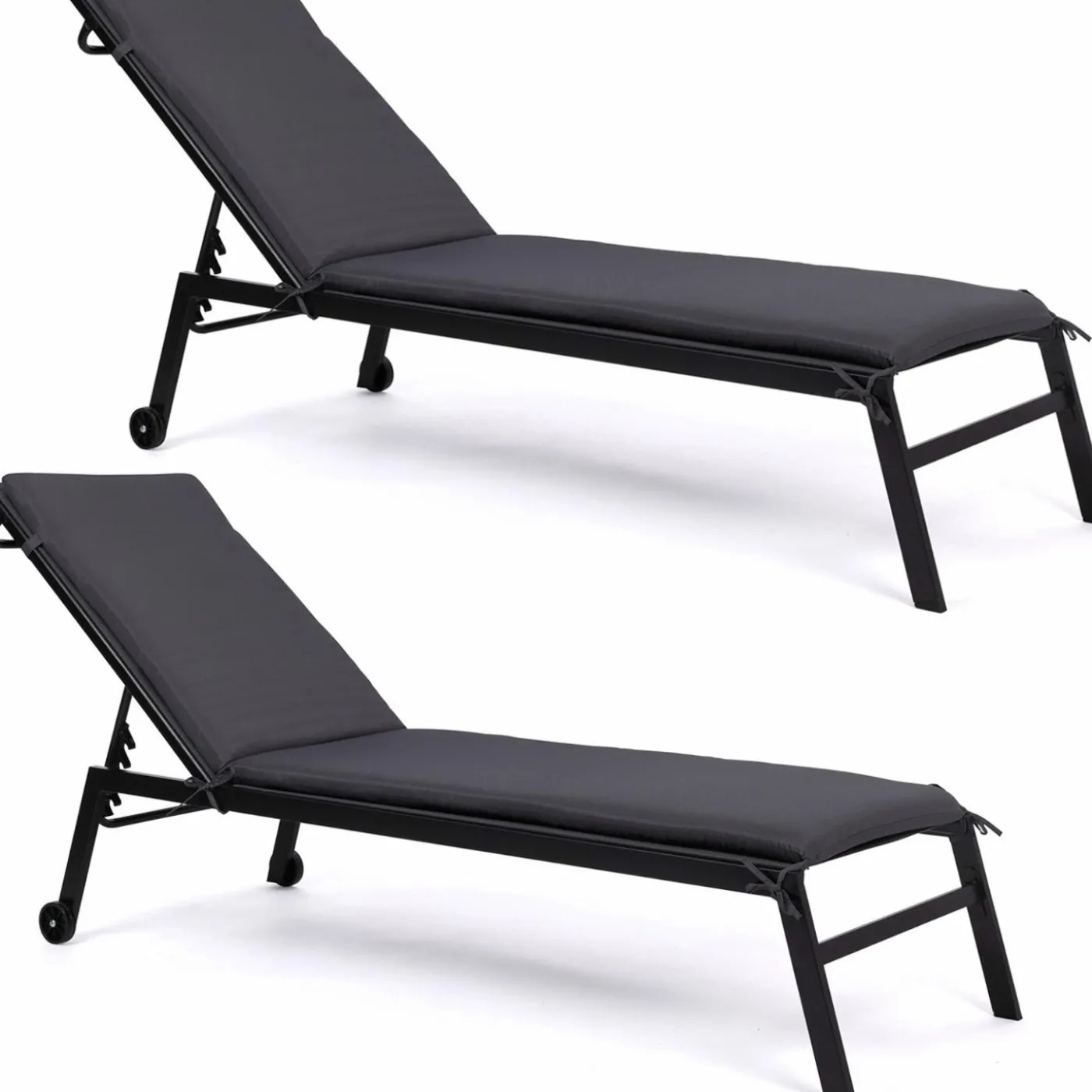Coussins transat gris 190 cm