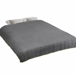 Couverture lestée 7kg 150x200 cm gris et crème