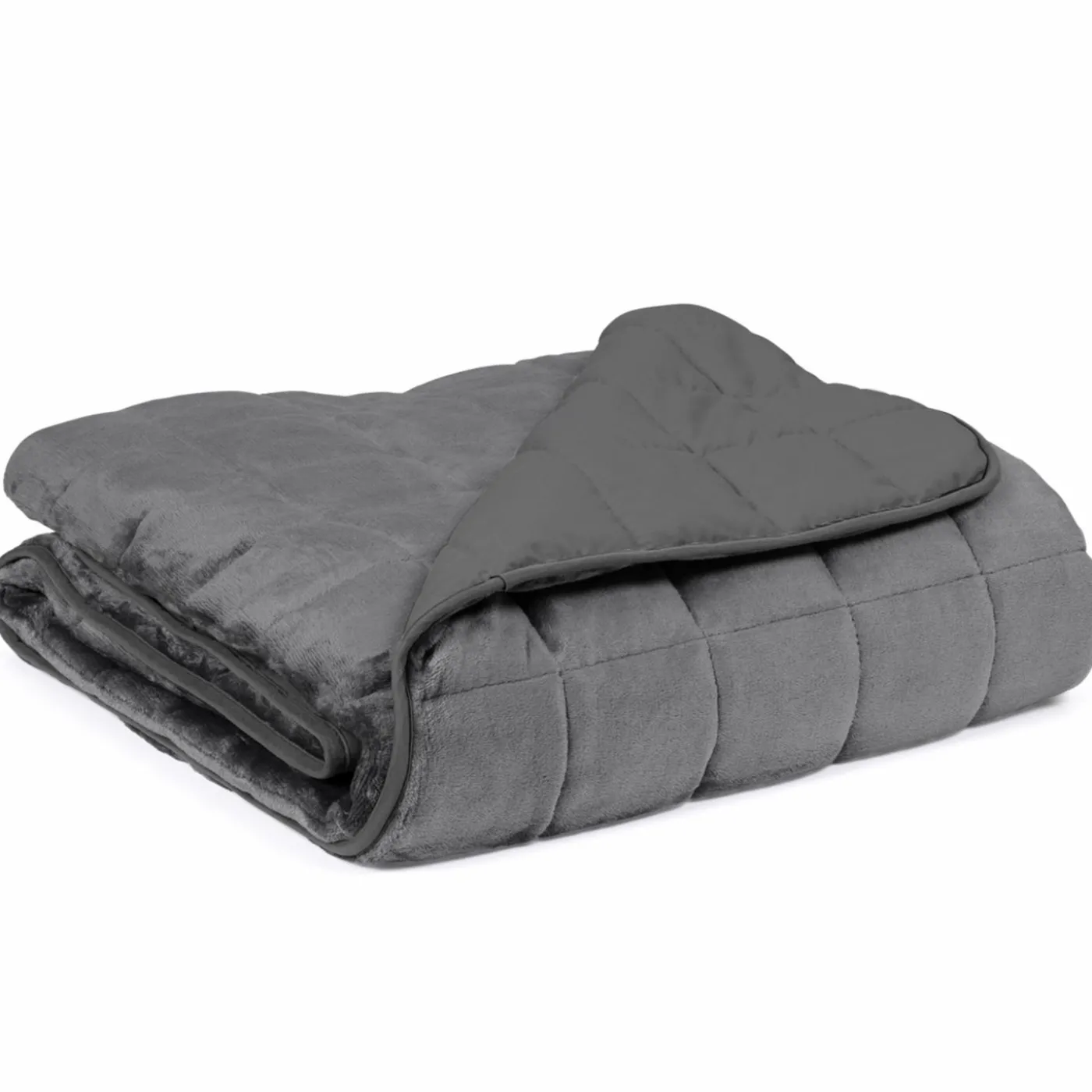 Couverture lestée 7kg 150x200 cm gris clair et gris foncé