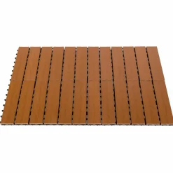 Dalles composite clipsables 30x30 CM imitation teck