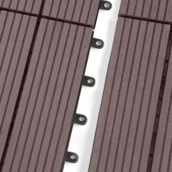Dalles composite clipsables 30x30 cm pour terrasse