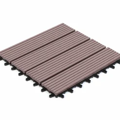 Dalles composite clipsables 30x30 cm pour terrasse