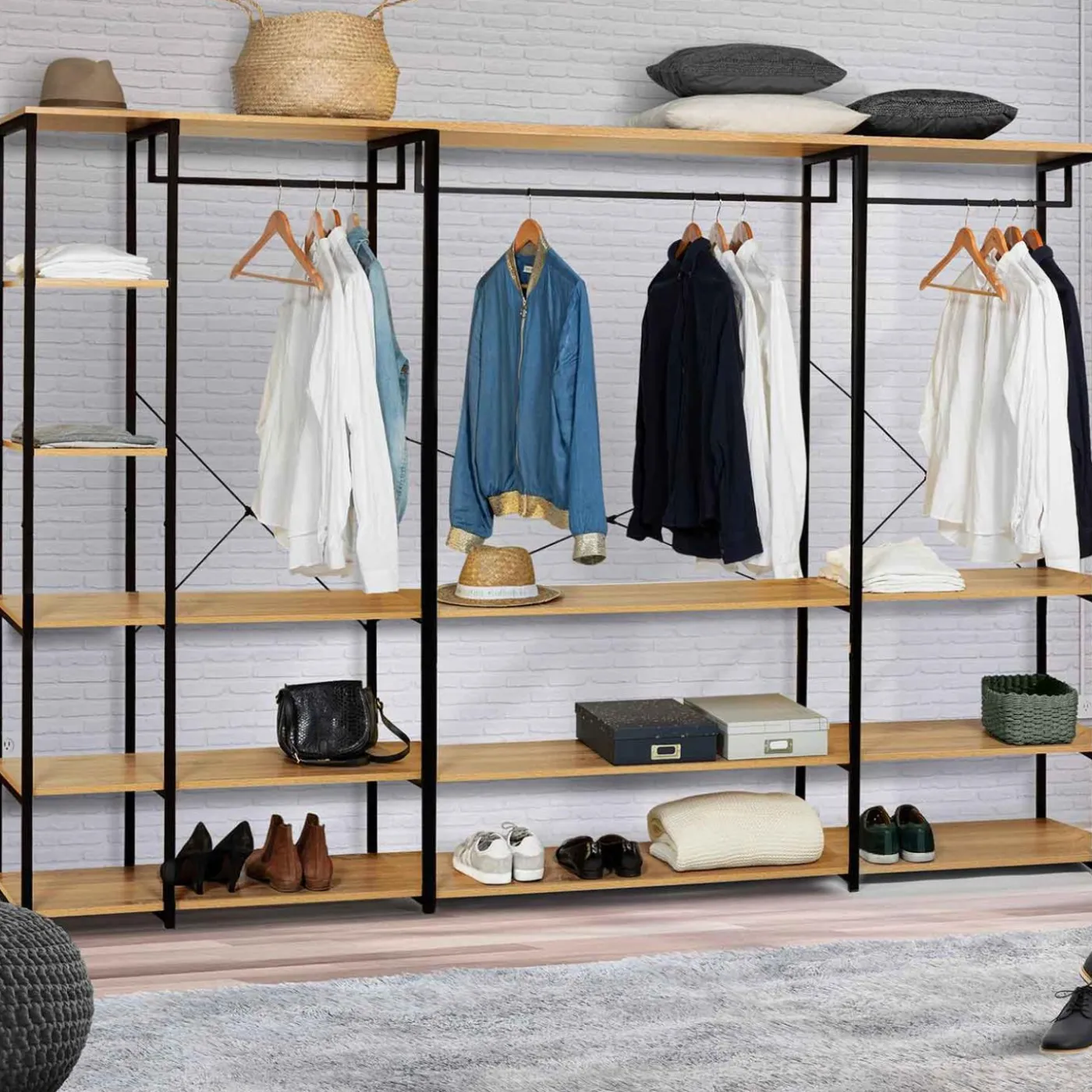 Dressing ouvert industriel 167 cm
