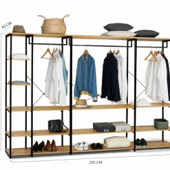 Dressing ouvert industriel 167 cm
