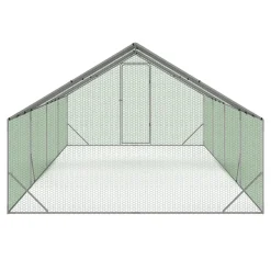 Enclos à poules 24 m2 parc grillagé 8x3m