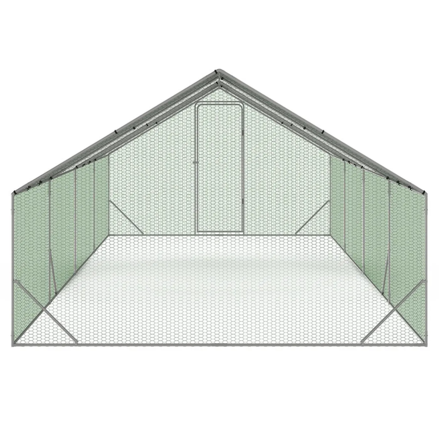 Enclos à poules 24 m2 parc grillagé 8x3m