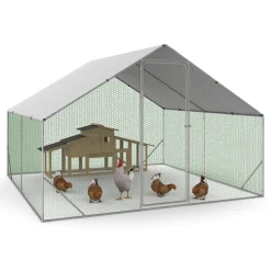 Enclos à poules 9m2 parc grillagé 3x3m