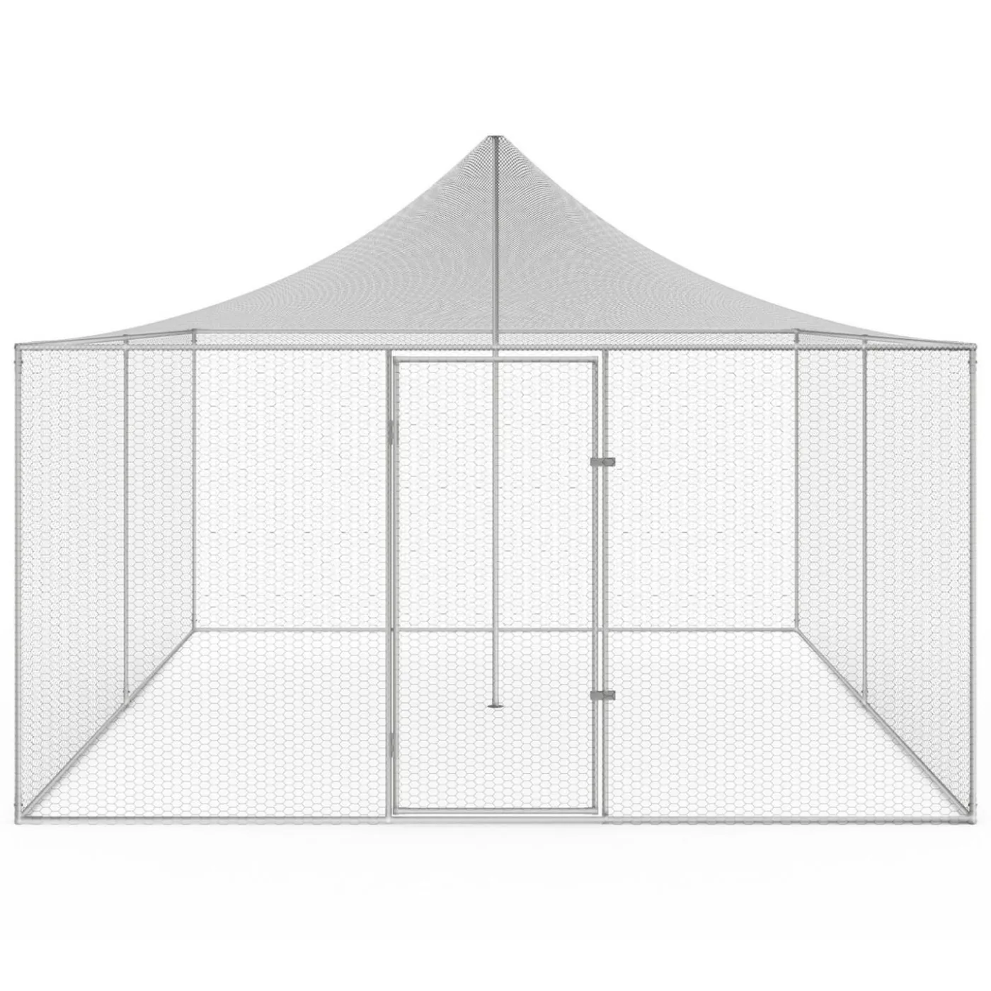 Enclos poulailler acier galvanisé 12m² 3x4 m