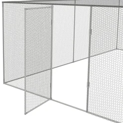 Enclos poulailler acier galvanisé 12m² 3x4 m