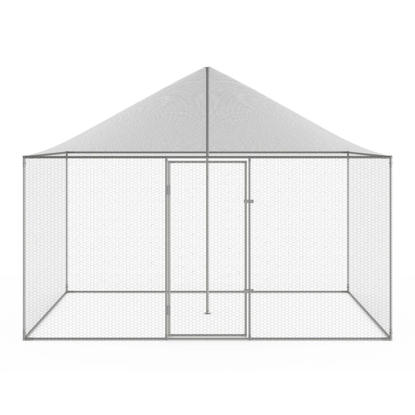 Enclos poulailler en acier galvanisé 6 m² 3x2 m volière extérieure