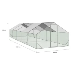 Enclos poulailler 30m²