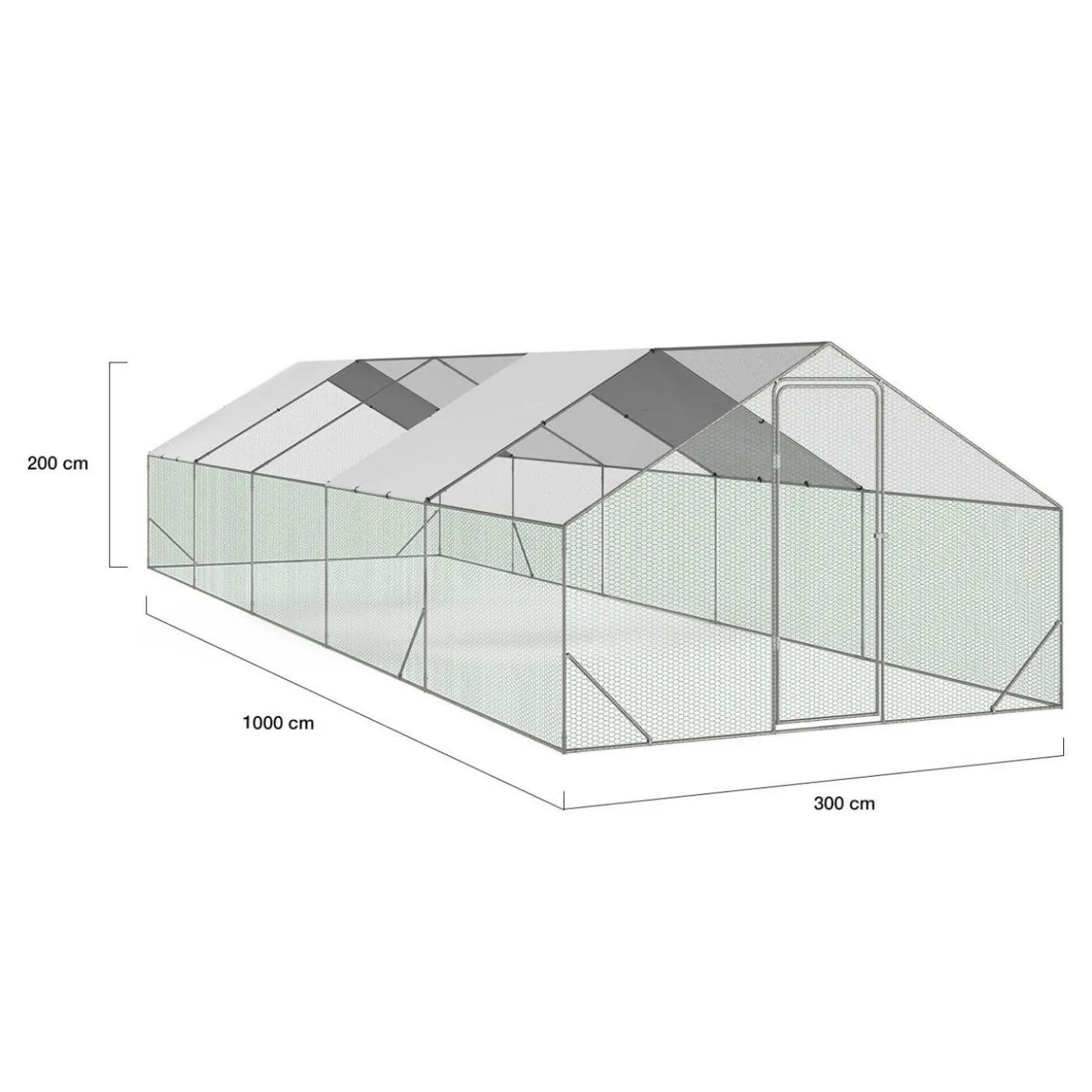 Enclos poulailler 30m²