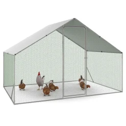 Enclos poules 6 m2 parc grillagé 3x2m acier galvanisé