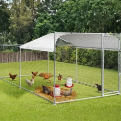 Enclos poules 2x4m acier galvanisé