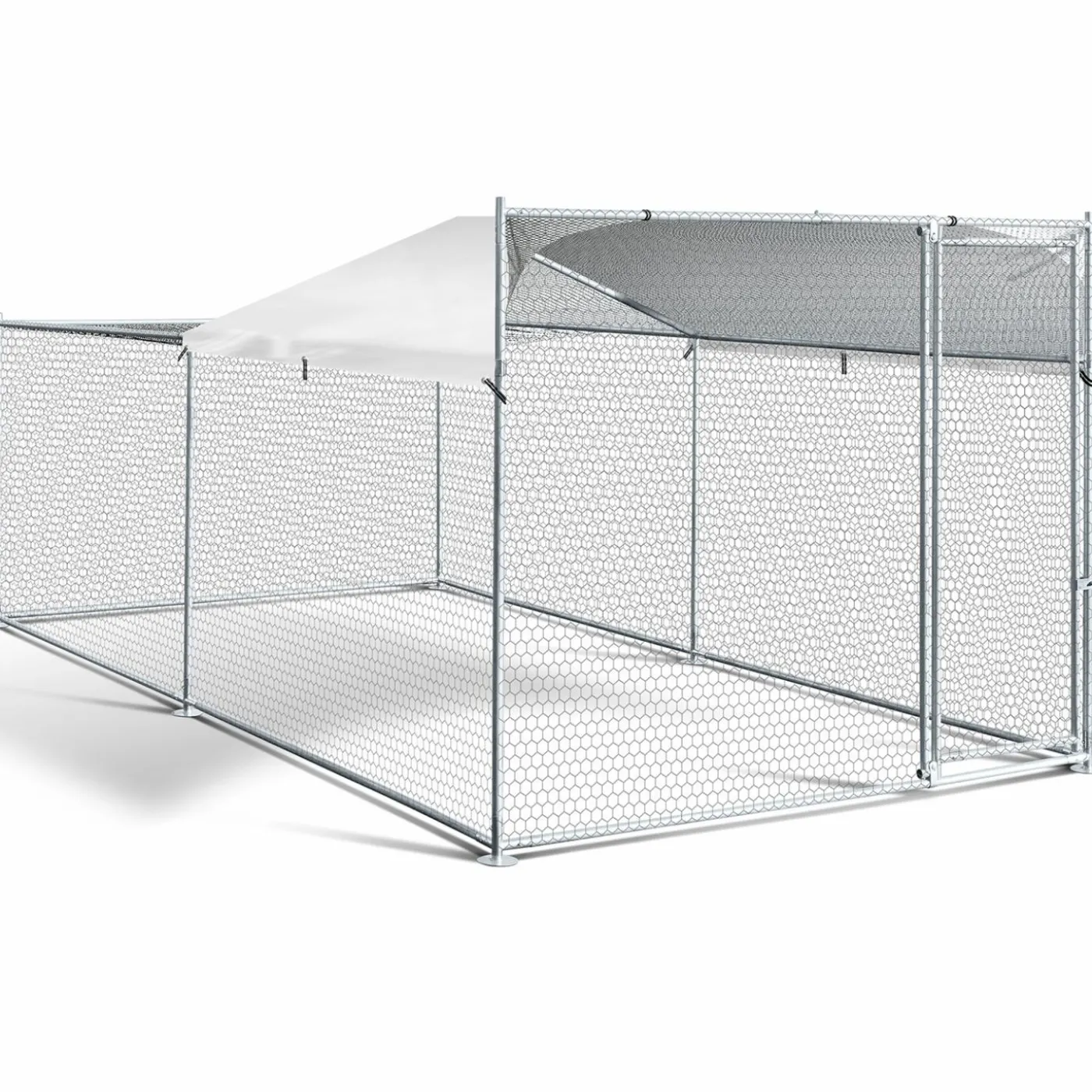 Enclos poules 2x4m acier galvanisé