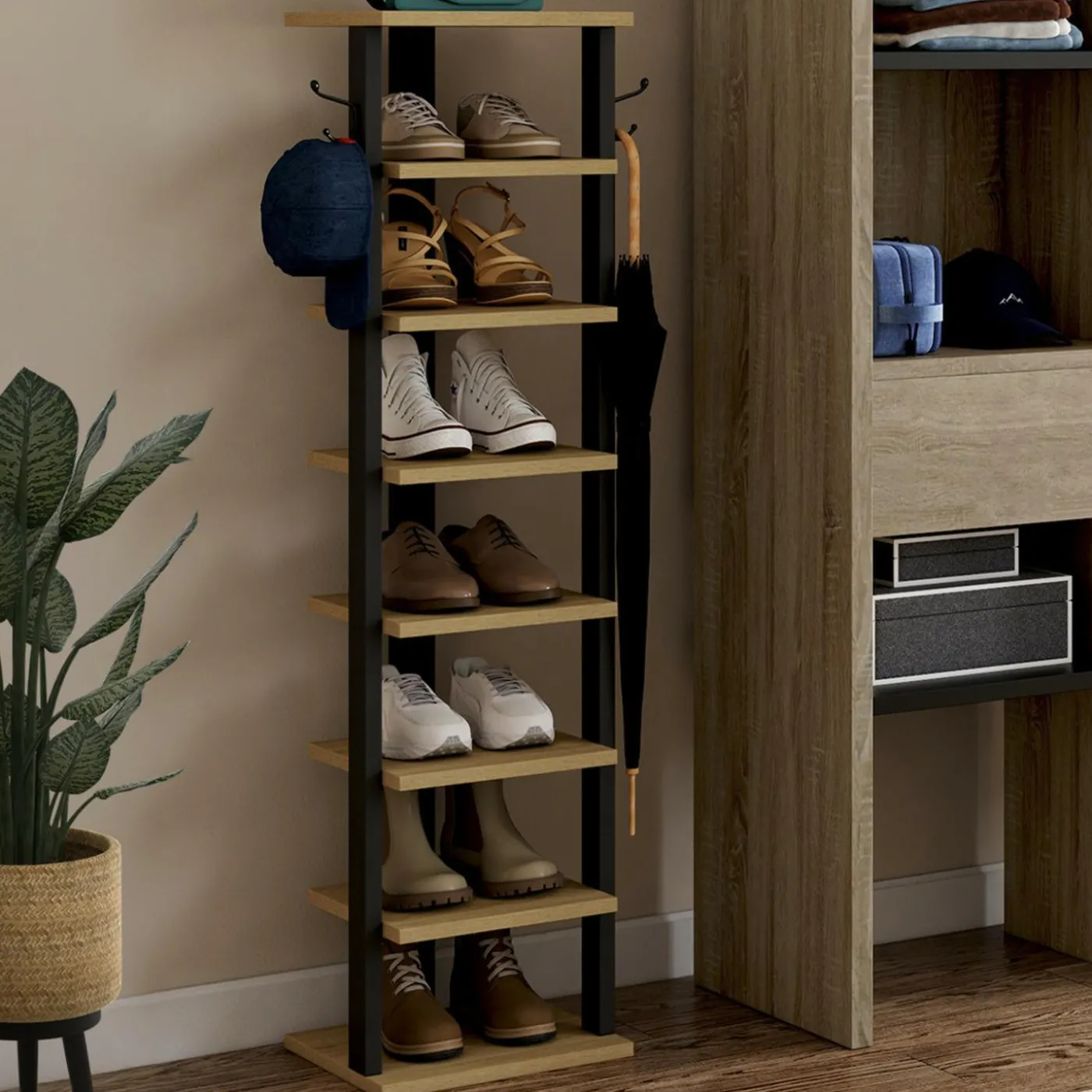Etagère à chaussures 8 niveaux