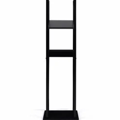 Etagère de rangement pour bois de chauffage en acier noir