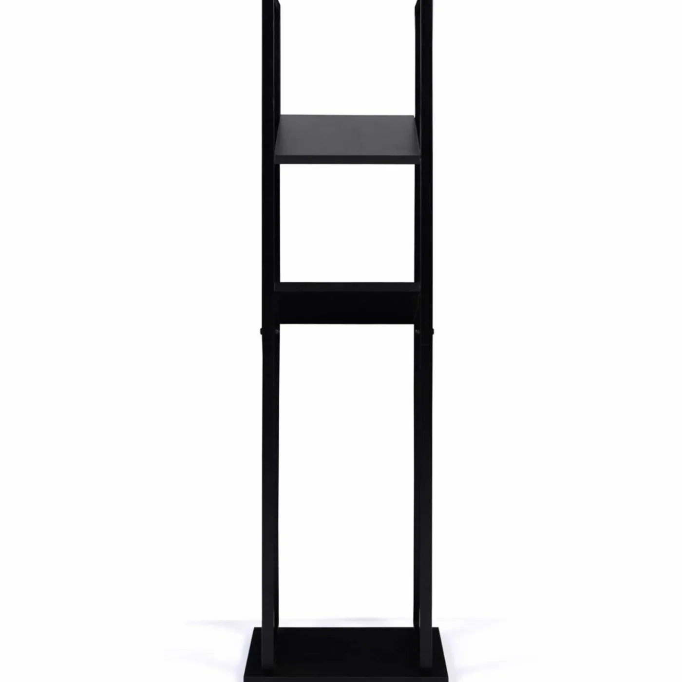 Etagère de rangement pour bois de chauffage en acier noir