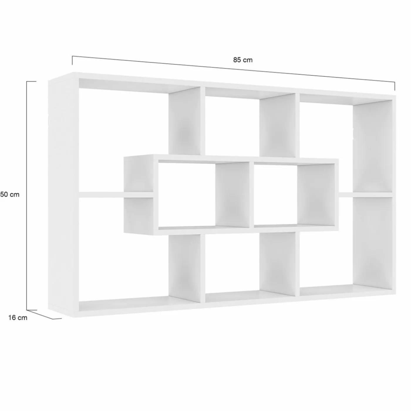 Etagère murale blanche