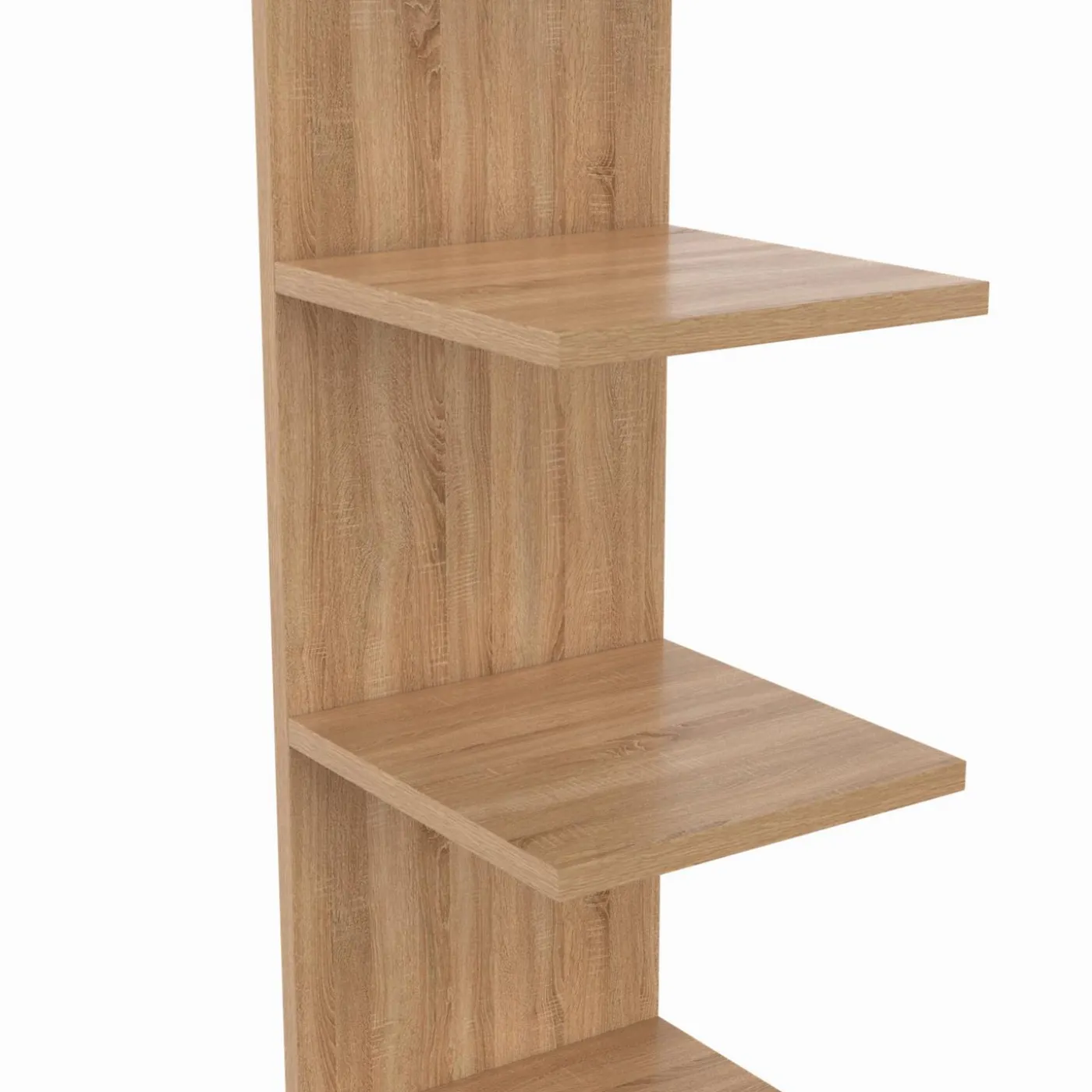 Etagère murale suspendue façon hêtre 190 cm